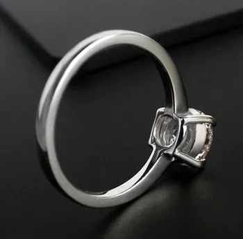 0.5 CT Solid 585 Gold Four Prongs Splendent SONA Diamond Women Wedding Ring Love Обещание Pure White Lady Gold Jewelry