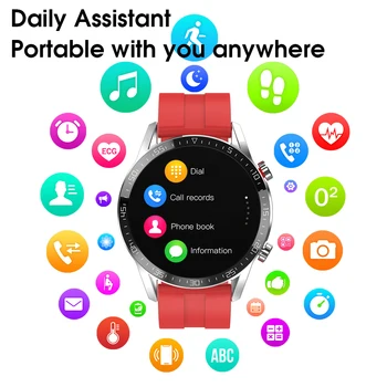 2020 смарт часовници ip68 мъжки ръчен часовник водоустойчив ЕКГ, Сърдечен Ритъм Тракер Сън Носимые Устройство smartwatch за ios и Android телефон