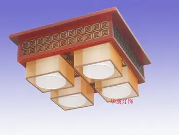 4 арт лампа съвременен китайски стил лампи класическа окачена лампа ресторант лампа античен медальон лампа китайски стил дървени лампи