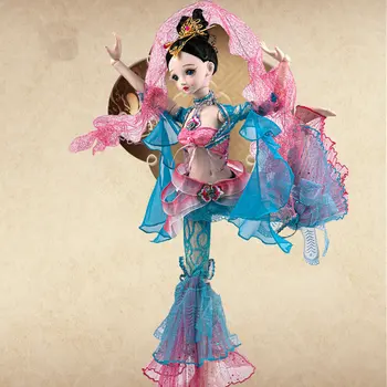 60 см Dunhuang Flying Apsaras Древна Страхотна Кукла Big Bjd 1/3 Кукли Пълен Комплект с clohtes и Перука Топката шарнирные Кукли За Момичета