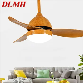 DLMH-Прост Вентилатор на Тавана с Леко Дистанционно Управление Модерна Светодиодна Лампа за Дома Трапезария Спалня
