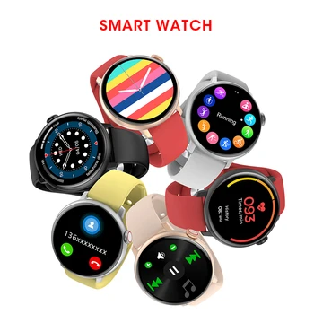 ESeed W86 Смарт часовници 1,3 инча 360*360 Екран БТ Предизвикателство 100+ скали IP68 водоустойчив Завъртане на бутон Безжично зарядно устройство 2022 Smartwatch