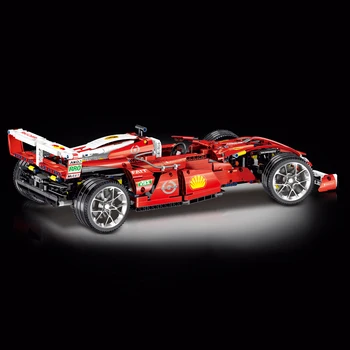 F1 Колела Супер Скорост на Състезателен Автомобил Строителни Блокове Творчески Моделиране на Колата е 1:10 Модел Тухлите Играчки(1275 бр.)