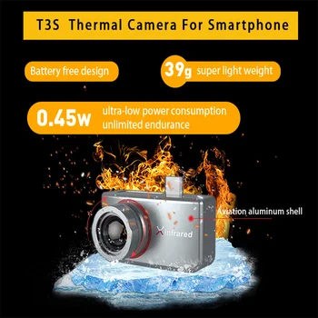 InfiRay T3S Инфрачервена Термични Камера Смартфони за Нощно Виждане Лов Търсене на Топлинните Загуби на Електрически и Водни Щети