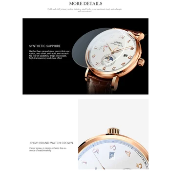 LOBINNI Механичен Мъжки Часовник Реколта Мода reloj hombre Швейцария Луксозни Мъжки Часовник Автоматичен Бизнес механични часовници