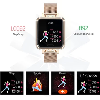 RT Дами Умни Часовници За Жени за Подарък на Сърдечния Ритъм На Менструалния Цикъл на Жените Многофункционален Smartwatch Фитнес Тракер За Huawei, Xiaomi