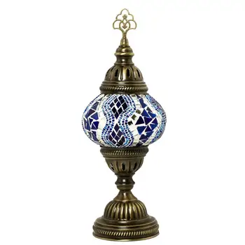 автентични стъклени мозаечни настолни лампи, ръчно изработени Турска лампа ръчно изработени романтична настолна лампа с ръчно изработени на лампа анатолийского стил лампа