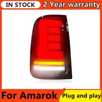 Автомобилен Стайлинг за VW Amarok Задните Светлини 2010-2020 Amarok LED Задни Фенер LED DRL Dynami Сигнал Спирачки Обратната авто Аксесоари