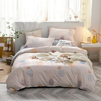 Домашен текстил комплект постелки памук поп кралицата размер на чаршаф чаршаф лист от цвете на печатни постелки и спално бельо 36