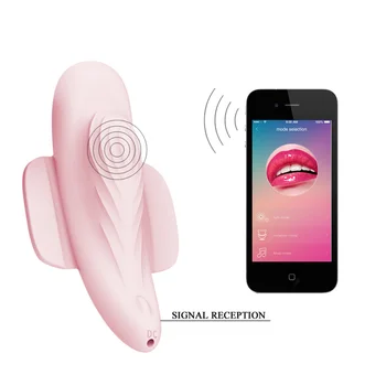 Еротичен Безжичен Вибратор Bluetooth Приложението за Дистанционно Управление на Вибриращи Бикини Зърната Клитор Стимулатор Еротични Секс Играчки за Жени
