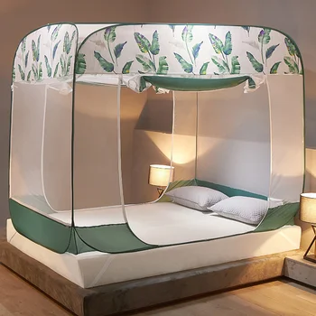 Легло За Възрастни комарници Безплатен Монтаж Хотел, mosquito net Завеса Вградена Скоба Klamboe Палатка Легло Навес EB50WZ