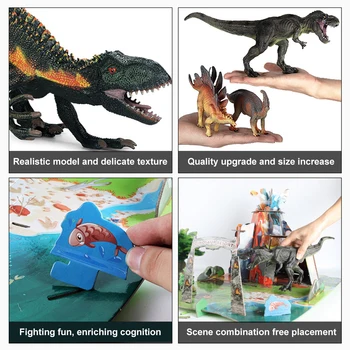 Моделиране на Динозаврите Модела на Сцената Сглобяване на Пъзел Играчка Подвижната Кукла Парка на Динозаврите 