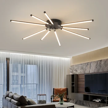 Модерен led тавана лампа с регулируема яркост всекидневна с трапезария и спалня кухня тавана лампа Nordic indoor creative branch lighting