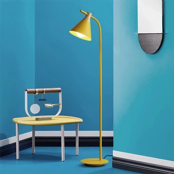 Модерен Led Ъгъл Под Лампа Nordic Minimalist Creative Floor Light Спалня На Застояла Лампа Проучване На Цветни Макарони Под Лампа