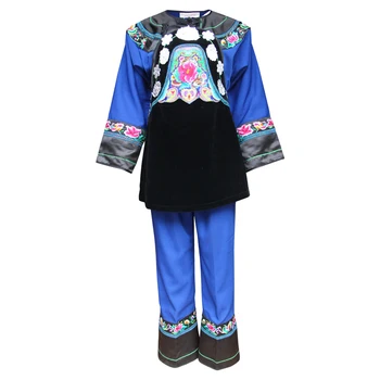 Народна Облекло хмонг Етнически Стил Бродерия работно облекло Casual Мяо Облекло Мяо Костюми