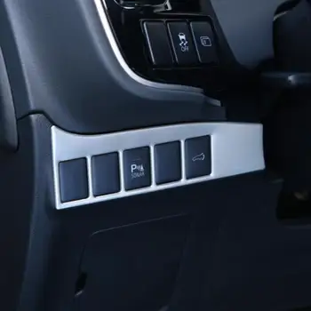 Неръждаема стомана стайлинг автомобили funtion Регулиране на бутоните на лентата на плоча Декоративна рамка калъф за Mitsubishi Outlander 2013-2019