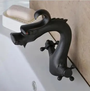 нов луксозен висококачествен месинг материал класически дизайн КЪЛБО, готова баня дракон мивка кран луксозна мивка кран кран басейна