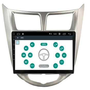 Ново пришествие ! Андроид 10 2.5 D кола DVD За Solaris Accent Verna 2011-2016 мултимедия GPS стерео Радио GPS навигация