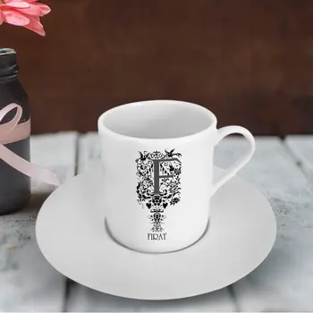 Персонализирана чаша турско кафе букви F (модел 1)