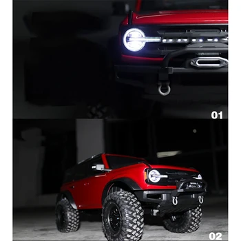 Предната и Задната Лоста Система за Осветление LED Light Group За Traxxas TRX-4 2021 Bronco 1/10 RC Crawler Car Upgrade Parts