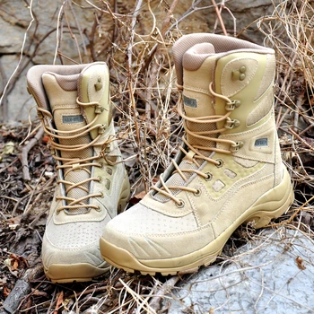 Свръхлеки Дишащи Мъжки Тактически Армейските Обувки Пролет Есен Улични Спортни Туристически Лов На Пустинни Джунглата Пешеходни Ботильоны