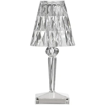 Стъклена Настолна лампа за спални хол Настолна лампа проучване crystal арт деко в Близост С Духа на нощни осветителни тела, осветление E27 plug Eu
