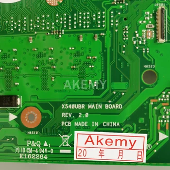 Akemy X540UB дънна платка на лаптоп с 4 GB оперативна памет I5-7200U (V2G) за Asus X540UB X540UV X540UBR оригиналната дънна платка 90NB0IM0-R00060